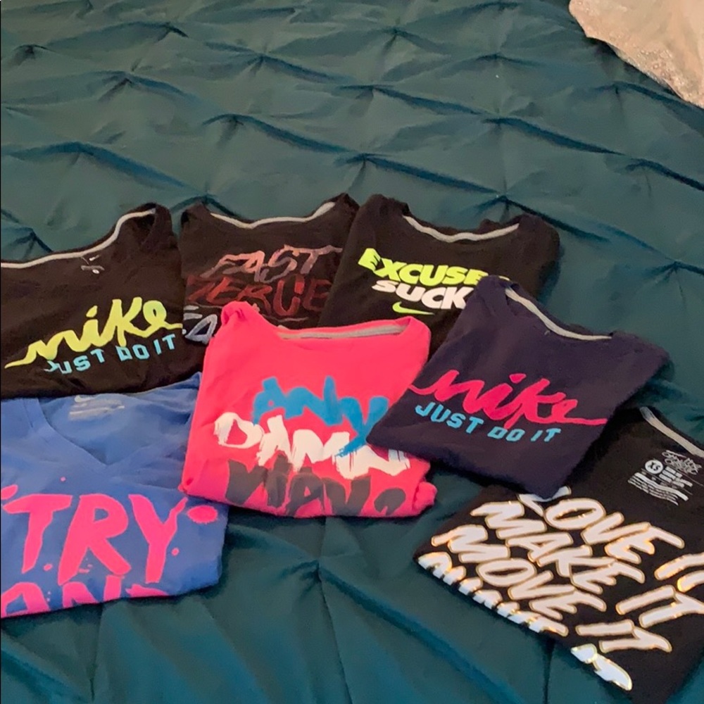 Lot of women’s workout t-shirts
